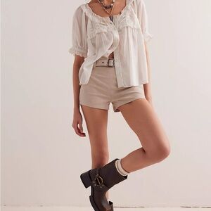 We The Free Jada Suede Micro Shorts